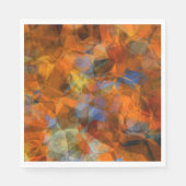Robuust Oranje modern, abstract ontwerp Servet (Voorkant)
