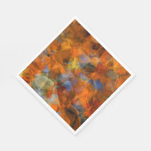Robuust Oranje modern, abstract ontwerp Servet (Hoek)