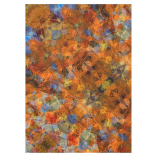 Robuust Oranje modern, abstract ontwerp Tafelkleed (Voorkant)