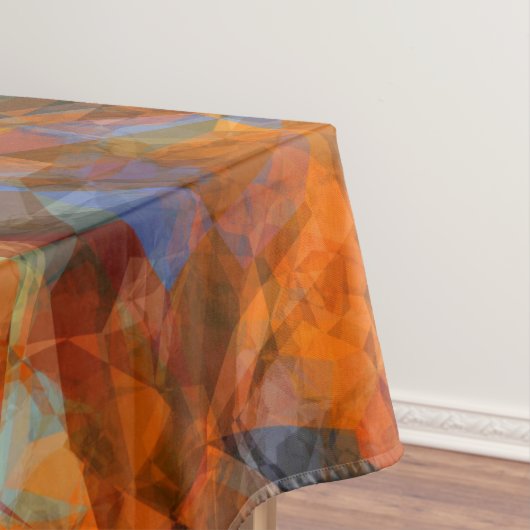 Robuust Oranje modern, abstract ontwerp Tafelkleed (Voorbeeld)