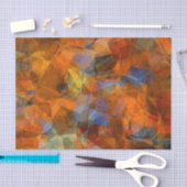 Robuust Oranje modern, abstract ontwerp Tissuepapier (Craft)