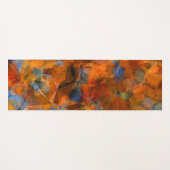 Robuust Oranje modern, abstract ontwerp Yogamat (Voorkant (horizontaal))