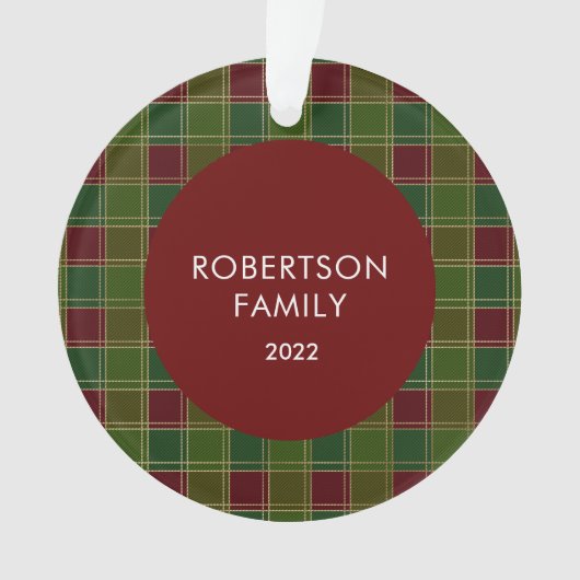 Robuust Ornament voor aangepaste naam speldenlijst (voorkant)