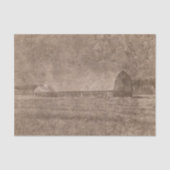 Robuust oude Sepia Brown Barn Texture Tissuepapier (Voorkant)