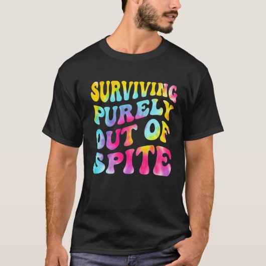 Robuust overleven uit de spits van de kleurstof Vr T-shirt (Voorkant)