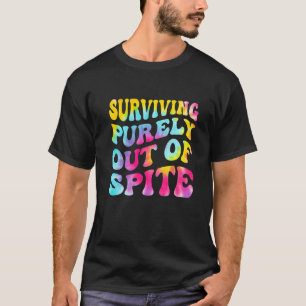 Robuust overleven uit de spits van de kleurstof Vr T-shirt