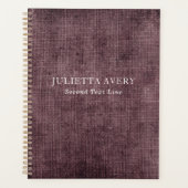 Robuust Paars ontwerp van linnen Texture Planner (Voorkant)