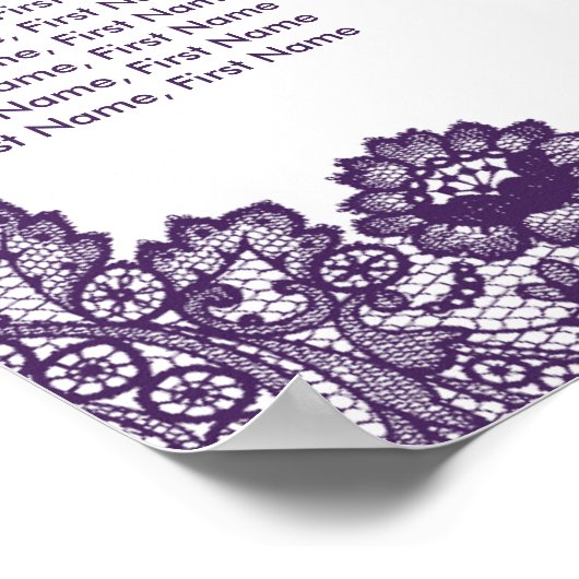 Robuust Paarse zonnebloemzetmeel 12 Poster (Hoek)