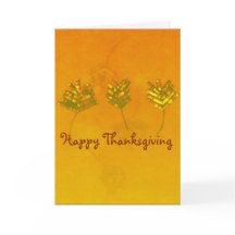 Robuust papier laat een Trio-Thanksgiving-kaart ac