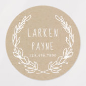 Robuust papier voor kraft kinder waterdichte stick labels (Design 2)