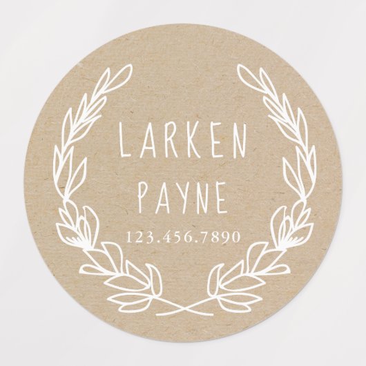 Robuust papier voor kraft kinder waterdichte stick labels (Design 2)