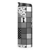 Robuust, Populair, Zwart-wit, Patchwork, Simpl Thermosbeker (Geroteerd rechts)