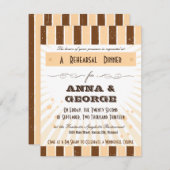 Robuust Poster: crème en bruine repetitie Kaart (Voorkant / Achterkant)