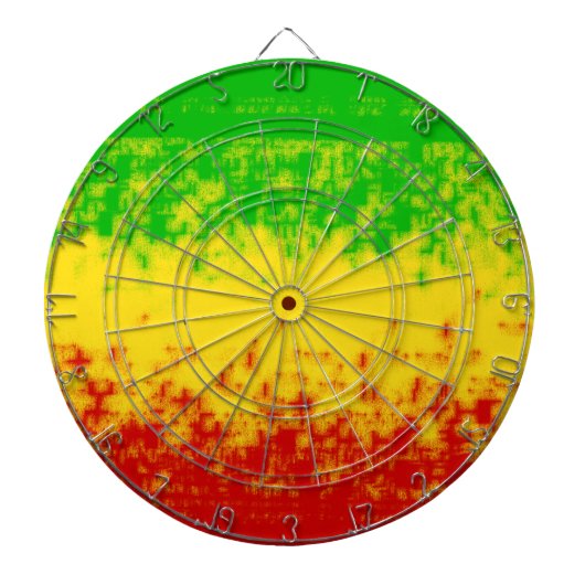Robuust Rasta-ontwerp Dartbord (Voorkant)