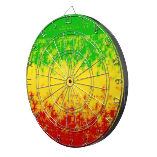Robuust Rasta-ontwerp Dartbord (Voorkant Rechts)