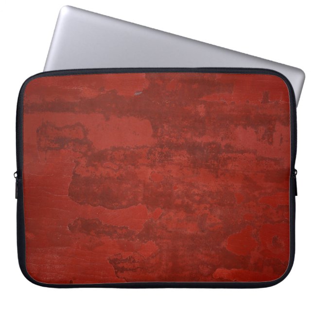 Robuust rood notitieboek hoesje laptop sleeve (Voorkant)