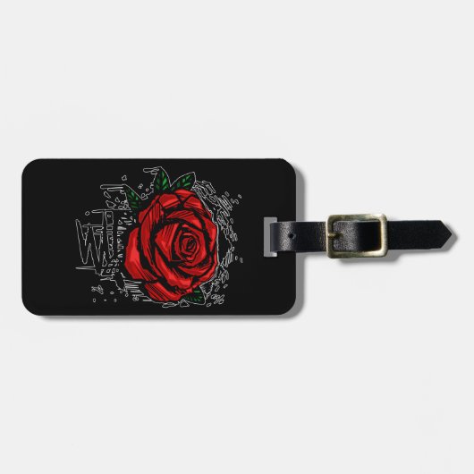 Robuust Roos Bagagelabel (Voorkant horizontaal)