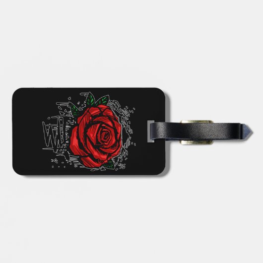 Robuust Roos Bagagelabel (Achterkant horizontaal)