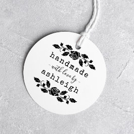 Robuust Roos met liefde | Aangepaste naam Rubberstempel