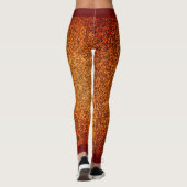 Robuust, ruw, rood patroon leggings (Achterkant)
