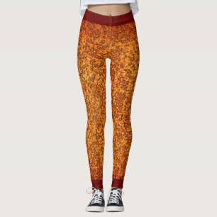 Robuust, ruw, rood patroon leggings