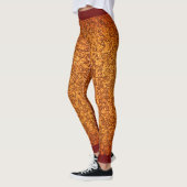 Robuust, ruw, rood patroon leggings (Links)