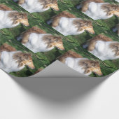 Robuust, sable Collie Wrapping Paper Cadeaupapier (Hoek)