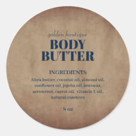 Robuust  Salon Handmade Skincare Product Ronde Sticker