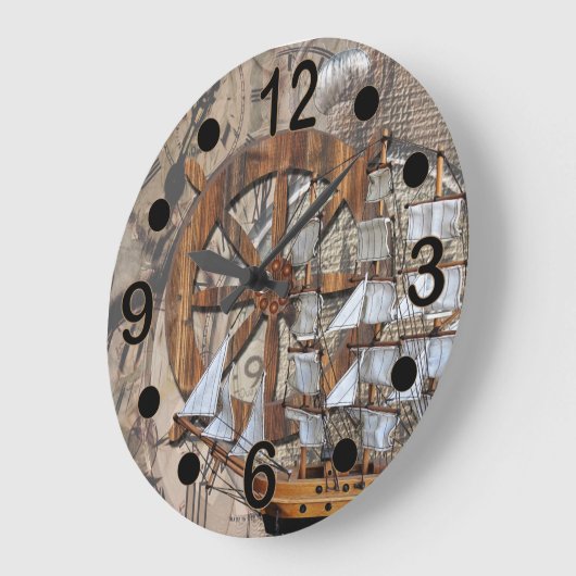 Robuust schip van tijd grote klok (Hoek)