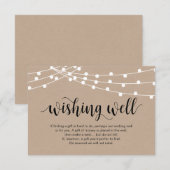 Robuust script, snaarlampen, goed weddenschappen informatiekaartje (Voorkant / Achterkant)