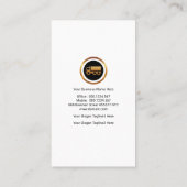 Robuust Semi Truck Wood Grain Hoesje Transporter Visitekaartje (Achterkant)