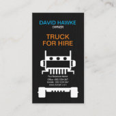 Robuust Semi Truck Wood Grain Hoesje Transporter Visitekaartje (Voorkant)