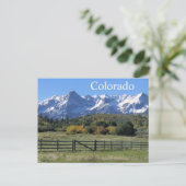 Robuust Snowy Autumn Colorado Briefkaart (Staand voorkant)