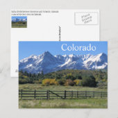 Robuust Snowy Autumn Colorado Briefkaart (Voorkant / Achterkant)