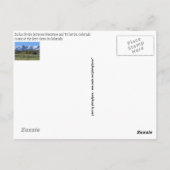 Robuust Snowy Autumn Colorado Briefkaart (Achterkant)