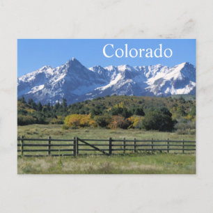 Robuust Snowy Autumn Colorado Briefkaart
