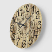 Robuust, speciaal ontworpen bruin hout, elk moment grote klok (Hoek)
