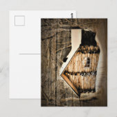 Robuust stamhout in de wilde natuur briefkaart (Voorkant / Achterkant)