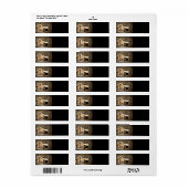 Robuust stamhout in de wilde natuur etiket (Full Sheet)