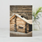 Robuust stamhout in de wilde natuur kaart (Staand voorkant)