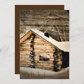 Robuust stamhout in de wilde natuur kaart (Voorkant / Achterkant)