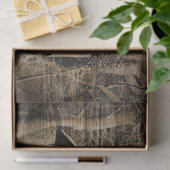Robuust stamhout in de wilde natuur tissuepapier (Geschenk)