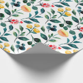 Robuust, stijlvol, geel Waterverf, patroon Cadeaupapier (Hoek)