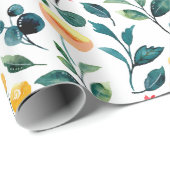 Robuust, stijlvol, geel Waterverf, patroon Cadeaupapier (Rol Hoek)