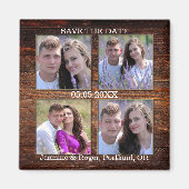 Robuust Uw 4 Foto's bewaren de Magnet Datum (Voorkant)