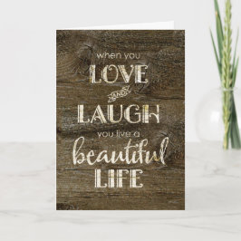 Robuust - Valentijnse liefde, Laugh, prachtig leve Feestdagen Kaart