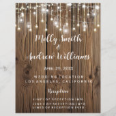 Robuust van het lichtfeest/bruiloft PROGRAMMA (Voorkant)