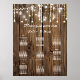 Robuust van licht Zitplan Poster