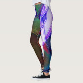 Robuust verkleurde geometrische vormen met neonlic leggings (Links)