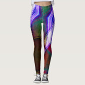 Robuust verkleurde geometrische vormen met neonlic leggings (Voorkant)